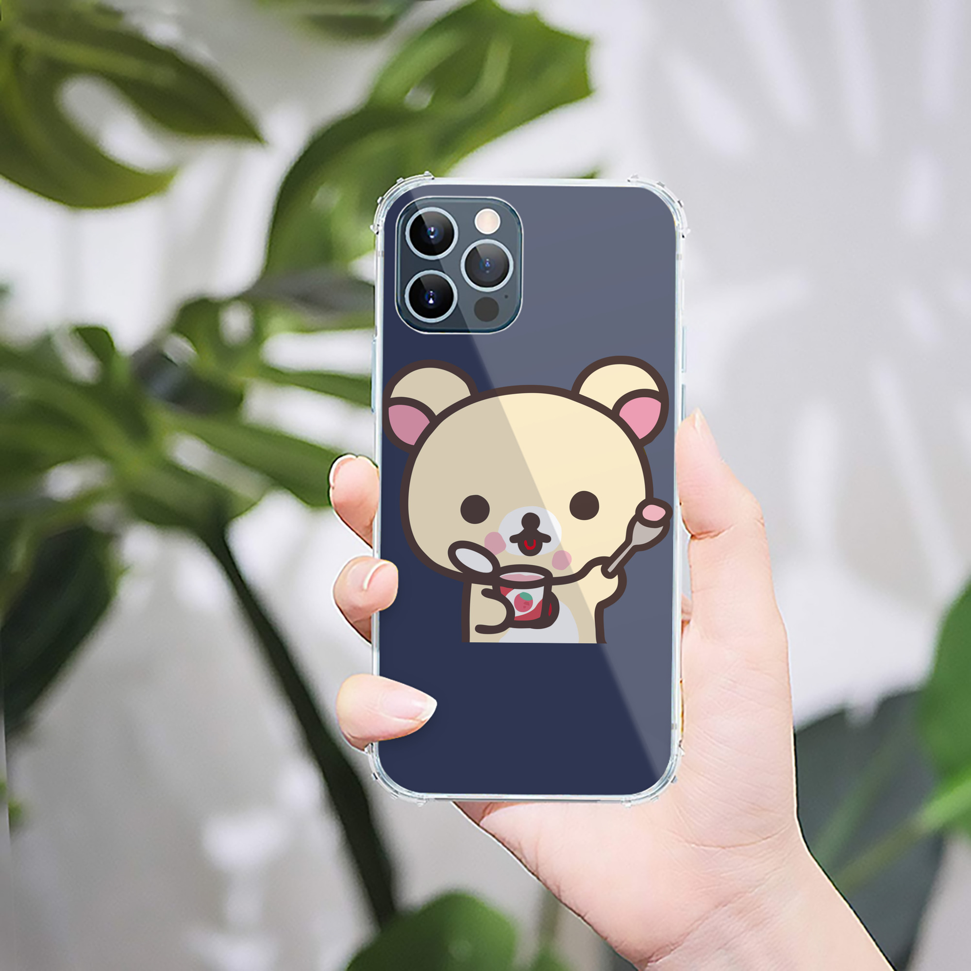 （画像用） リラックマ リラックマ キイロイトリ Rilakkuma Korilakkuma Kiiroitori 【iPhone 12シリーズ対応】透明スマホケース（クリアソフトケース）